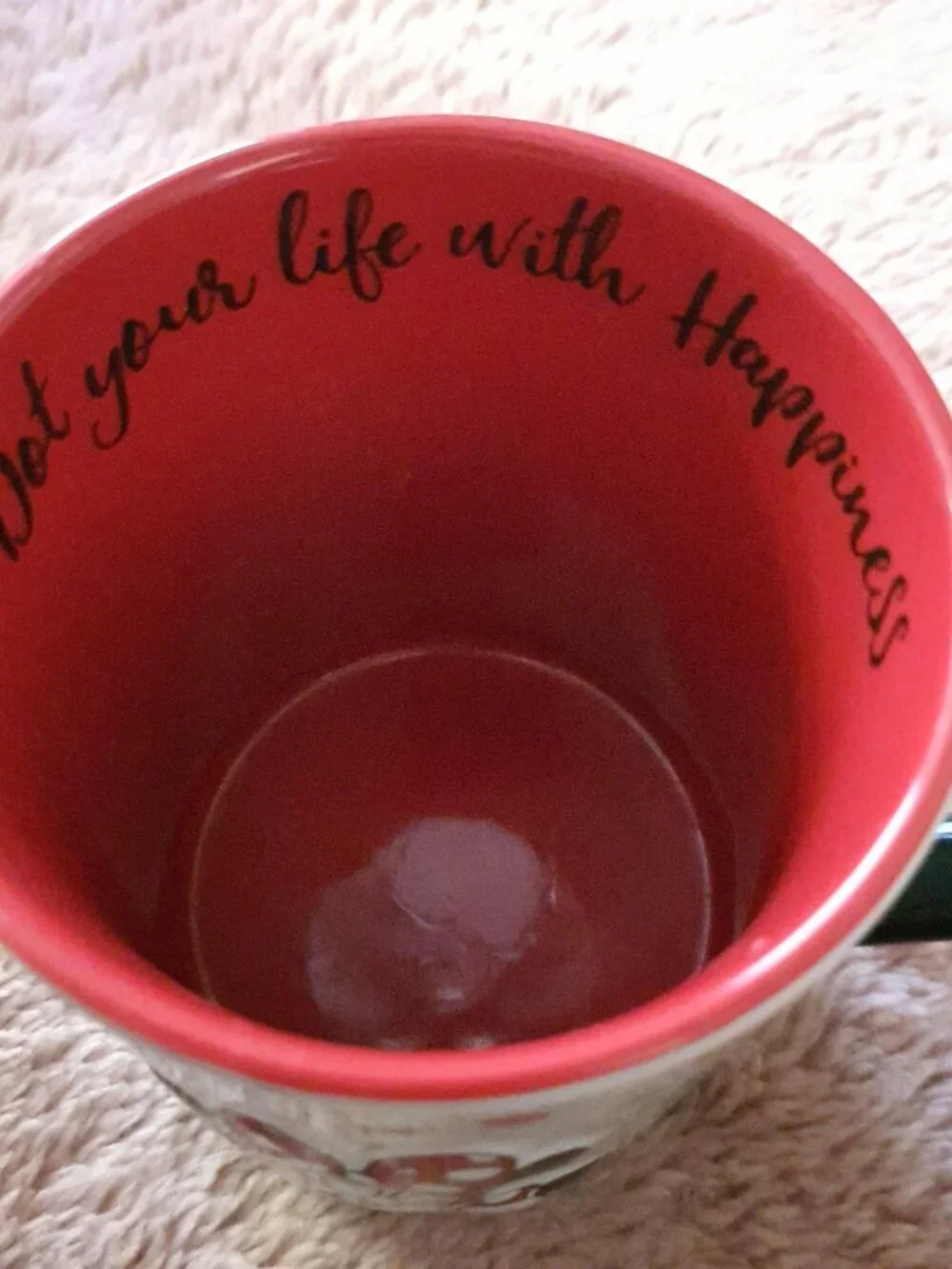 Disney Minnie Mouse Coffee Mug Cup Polka Dots & Hearts